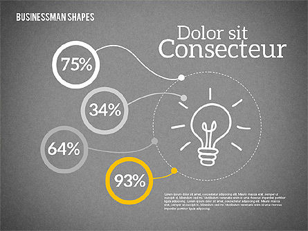 Formas y personaje de negocios, Diapositiva 12, 01940, Formas — PoweredTemplate.com
