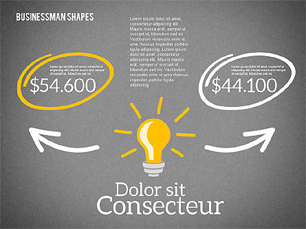 Formas y personaje de negocios, Diapositiva 16, 01940, Formas — PoweredTemplate.com
