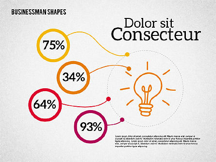 Formas y personaje de negocios, Diapositiva 4, 01940, Formas — PoweredTemplate.com