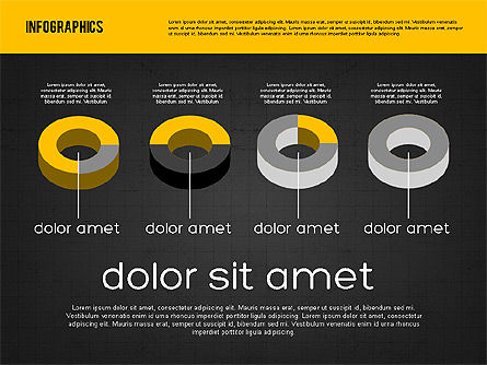 Presentação com gráficos circulares, Deslizar 13, 01942, Gráficos circulares — PoweredTemplate.com