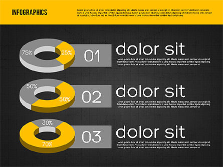 Présentation avec des tableaux circulaires, Diapositive 14, 01942, Diagrammes circulaires — PoweredTemplate.com