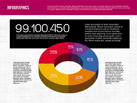 Presentación con gráficos de tarta, Diapositiva 7, 01942, Gráficos circulares — PoweredTemplate.com