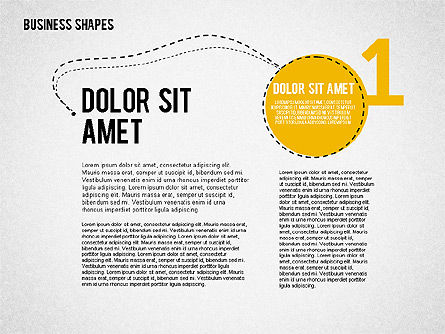 4 단계 개념, 파워 포인트 템플릿, 01944, 단계 도표 — PoweredTemplate.com