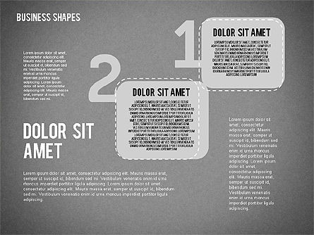 4つのステップのコンセプト, スライド 14, 01944, 段階図 — PoweredTemplate.com