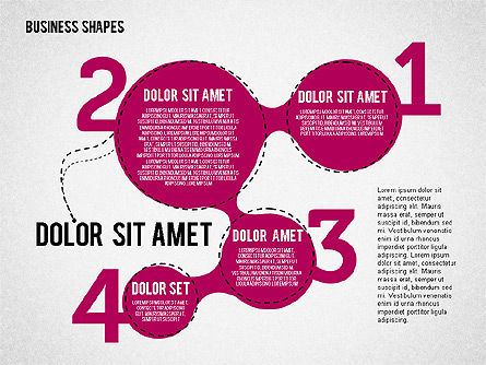 4 단계 개념, 슬라이드 4, 01944, 단계 도표 — PoweredTemplate.com