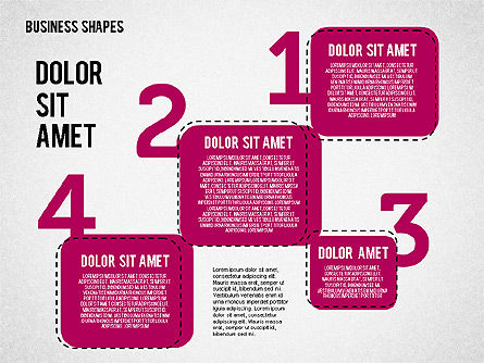 4つのステップのコンセプト, スライド 8, 01944, 段階図 — PoweredTemplate.com