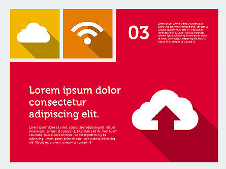 Presentación de la tecnología en diseño plano, Diapositiva 4, 01947, Plantillas de presentación — PoweredTemplate.com