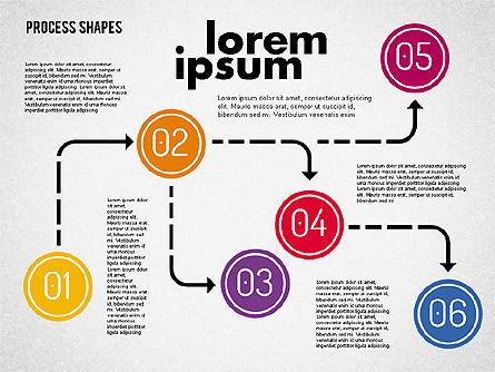 Kit de formes de processus, Diapositive 3, 01948, Schémas de procédés — PoweredTemplate.com