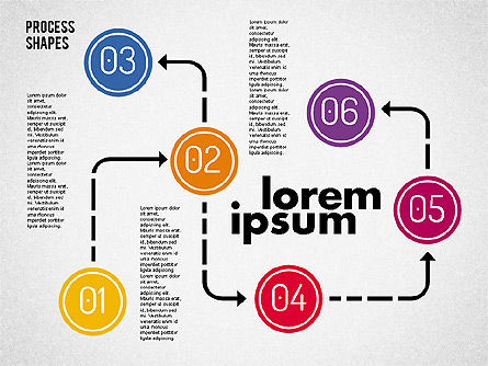Kit de formes de processus, Diapositive 5, 01948, Schémas de procédés — PoweredTemplate.com