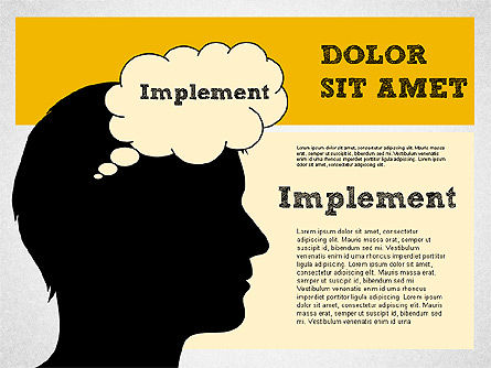 Visie plan en probleem diagram concept, PowerPoint-sjabloon, 01949, Businessmodellen — PoweredTemplate.com