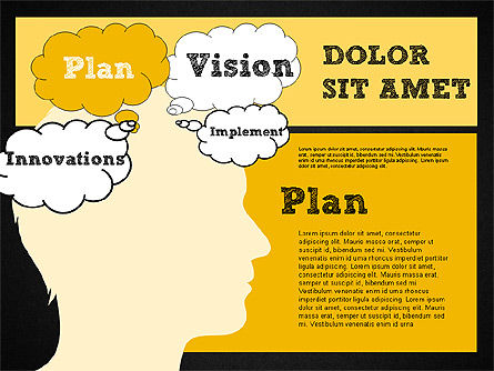 Concept de vision de plan et de schéma de problème, Diapositive 12, 01949, Modèles commerciaux — PoweredTemplate.com