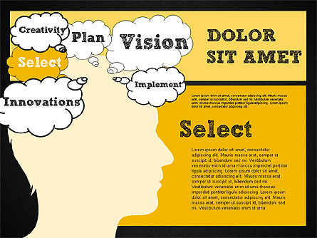 Vision pianificare e problema concetto diagramma, Slide 14, 01949, Modelli di lavoro — PoweredTemplate.com