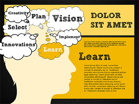 Vision pianificare e problema concetto diagramma, Slide 15, 01949, Modelli di lavoro — PoweredTemplate.com