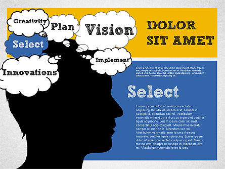 Vision, Plan and Problem Diagram Concept, Slide 6, 01949, Business Models — PoweredTemplate.com