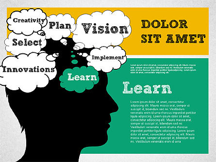 Vision pianificare e problema concetto diagramma, Slide 7, 01949, Modelli di lavoro — PoweredTemplate.com