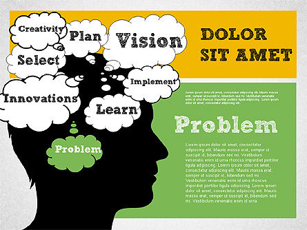 Vision pianificare e problema concetto diagramma, Slide 8, 01949, Modelli di lavoro — PoweredTemplate.com