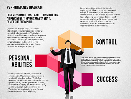 Kit de concept de diagramme de performance, Diapositive 7, 01950, Schémas puzzle — PoweredTemplate.com