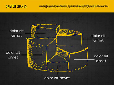 Tableaux de style d'esquisse, Diapositive 15, 01953, Modèles commerciaux — PoweredTemplate.com