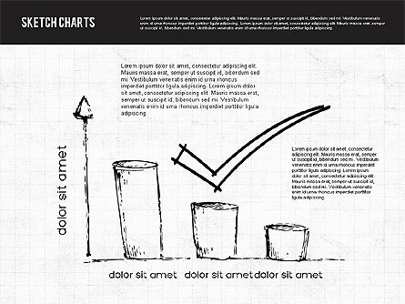Sketch-Stil-Charts, Folie 3, 01953, Business Modelle — PoweredTemplate.com