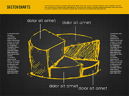 Tableaux de style d'esquisse, Diapositive 9, 01953, Modèles commerciaux — PoweredTemplate.com