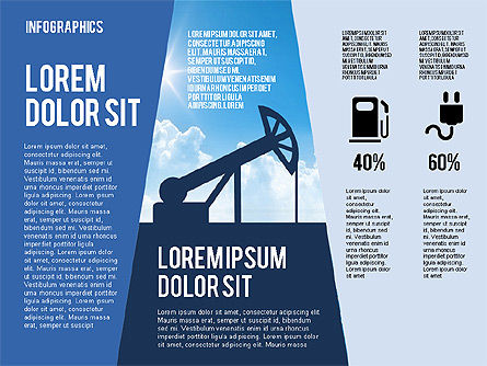 Mijnbouw en oliewinning infographics, Dia 4, 01954, Presentatie Templates — PoweredTemplate.com