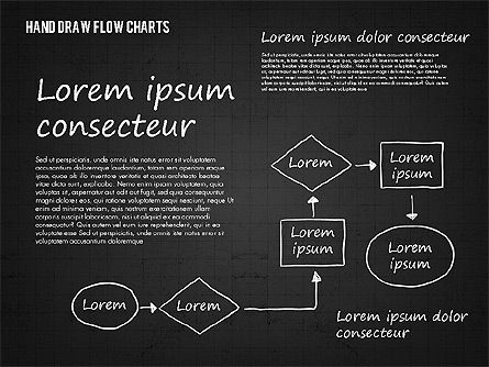 Hand getrokken stroomdiagrammen, Dia 11, 01955, Stroomdiagrammen — PoweredTemplate.com