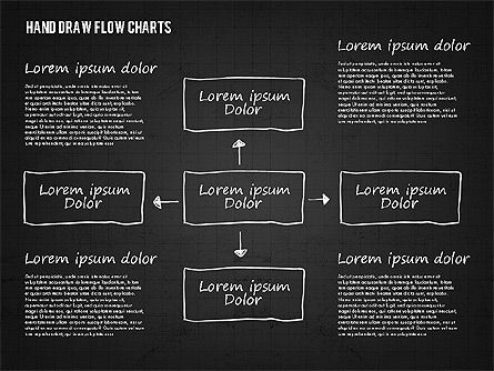 Hand Drawn Flow Charts, Slide 16, 01955, Flow Charts — PoweredTemplate.com