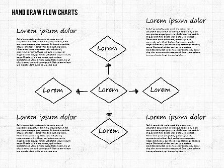 Hand Drawn Flow Charts, Slide 6, 01955, Flow Charts — PoweredTemplate.com