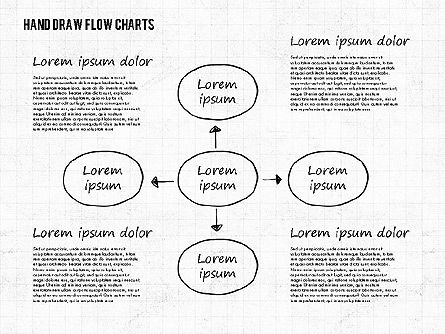 Hand Drawn Flow Charts, Slide 7, 01955, Flow Charts — PoweredTemplate.com
