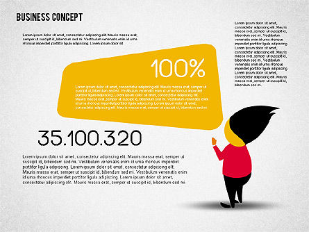 Creatieve business concept vormen, Dia 2, 01958, Figuren — PoweredTemplate.com