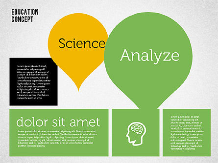 Presentación del concepto de educación, Diapositiva 2, 01959, Diagramas y gráficos educativos — PoweredTemplate.com
