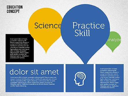 Présentation du concept d'éducation, Diapositive 3, 01959, Graphiques et schémas pédagogiques — PoweredTemplate.com