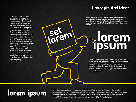 Conceptos e ideas Esbozar formas de estilo, Diapositiva 11, 01961, Formas — PoweredTemplate.com