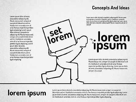 Conceptos e ideas Esbozar formas de estilo, Diapositiva 3, 01961, Formas — PoweredTemplate.com