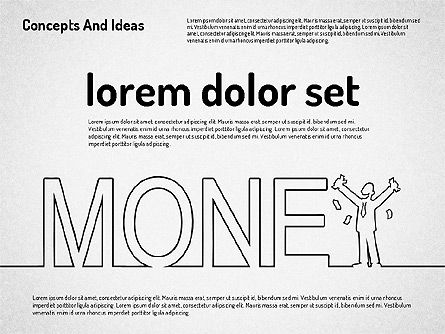 Conceptos e ideas Esbozar formas de estilo, Diapositiva 5, 01961, Formas — PoweredTemplate.com