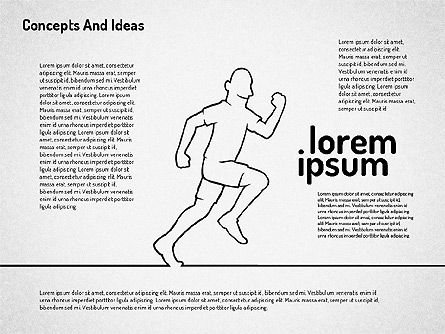 Conceptos e ideas Esbozar formas de estilo, Diapositiva 6, 01961, Formas — PoweredTemplate.com