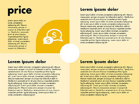 마케팅 믹스 아이콘, 파워 포인트 템플릿, 01962, 비즈니스 모델 — PoweredTemplate.com