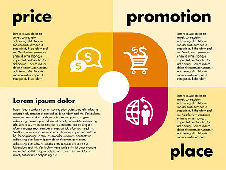 Marketing-Mix mit Icons, Folie 3, 01962, Business Modelle — PoweredTemplate.com