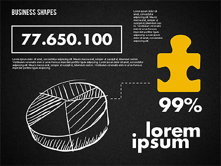 Gráfico de tarta y rompecabezas, Diapositiva 11, 01963, Gráficos circulares — PoweredTemplate.com
