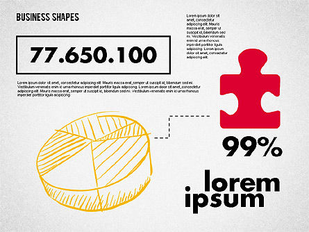 Gráfico de tarta y rompecabezas, Diapositiva 3, 01963, Gráficos circulares — PoweredTemplate.com