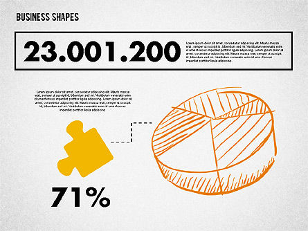 Gráfico de tarta y rompecabezas, Diapositiva 6, 01963, Gráficos circulares — PoweredTemplate.com