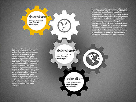Text Banners in Flat Design, Slide 15, 01966, Text Boxes — PoweredTemplate.com