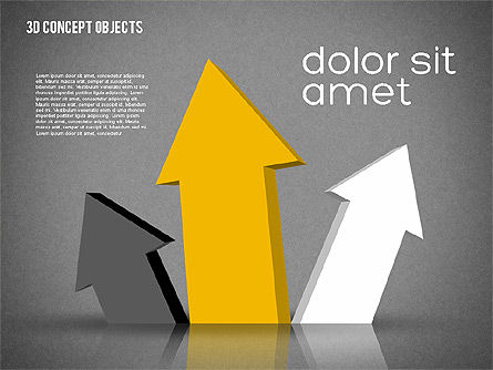 Kit de objetos 3D creativos, Diapositiva 11, 01967, Formas — PoweredTemplate.com