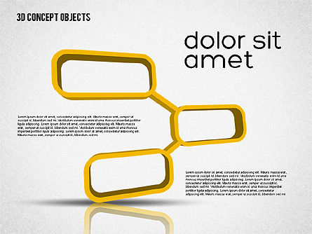 Creative 3d Objects Kit, Slide 2, 01967, Bentuk — PoweredTemplate.com