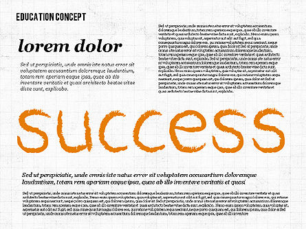 Education Shapes, Slide 8, 01970, Education Charts and Diagrams — PoweredTemplate.com