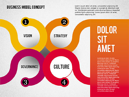 Governance-Strategie-Diagramm, Folie 4, 01972, Business Modelle — PoweredTemplate.com