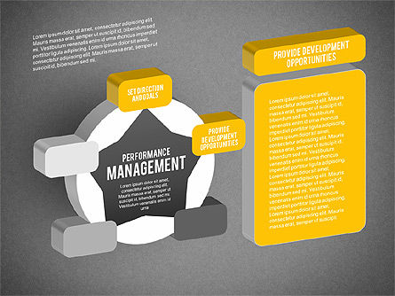 Diagram Manajemen Kinerja 3d, Slide 12, 01973, Model Bisnis — PoweredTemplate.com
