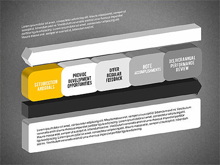 Diagram Manajemen Kinerja 3d, Slide 16, 01973, Model Bisnis — PoweredTemplate.com