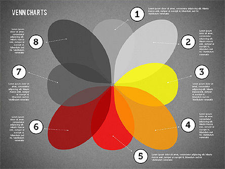Koleksi Diagram Venn, Slide 11, 01974, Model Bisnis — PoweredTemplate.com