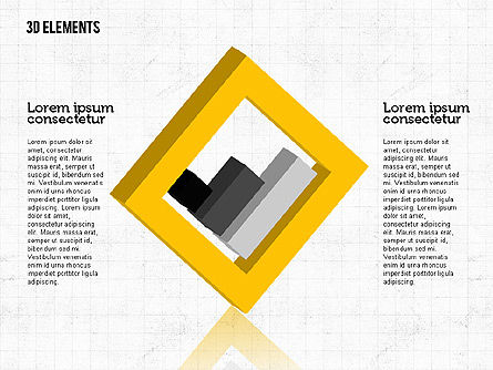 Colección de objetos 3D, Diapositiva 3, 01975, Formas — PoweredTemplate.com